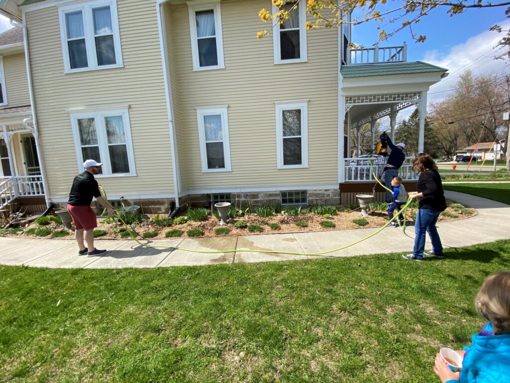 OCB colleagues working on house