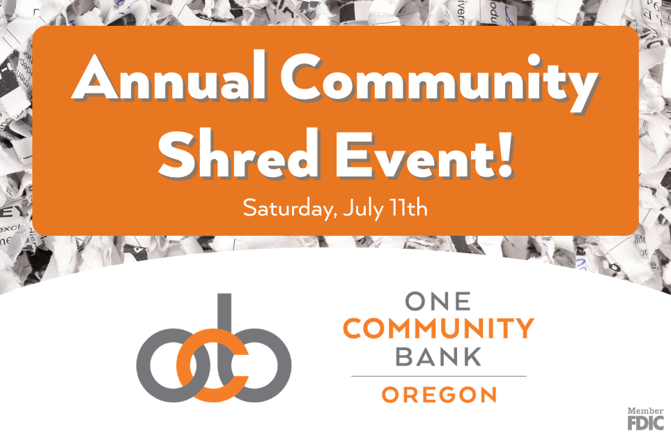 Community Shred Event details